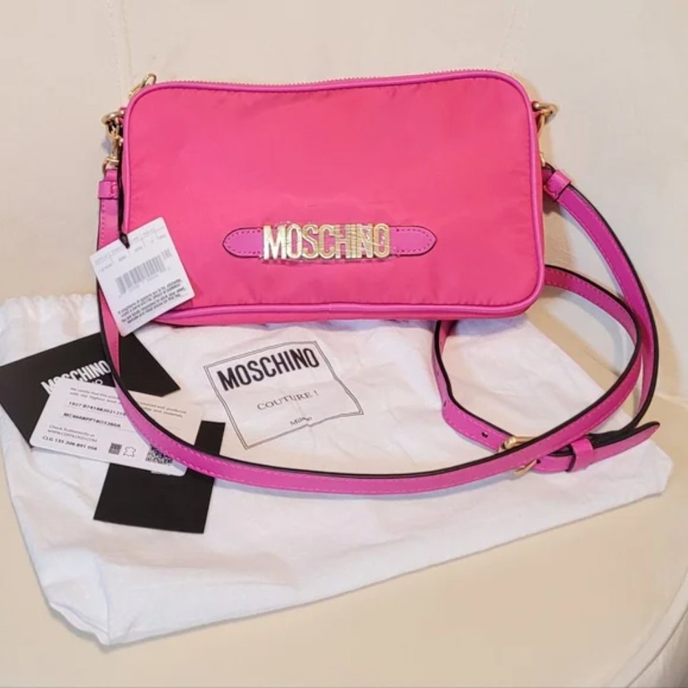 🆕 Moschino Pink Crossbody Bag💥Authentic